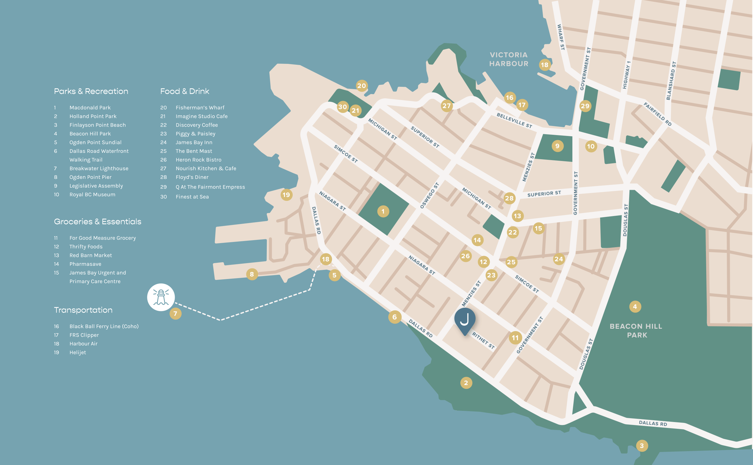 Jaybay Condo Residences amenities map